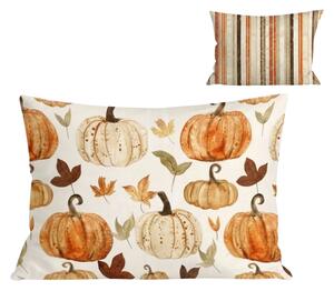 Flanelska jastučnica PUMPKINS & STRIPES 50x70 cm, šarena