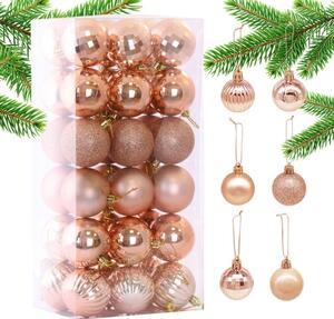 Kuglice za bor – set od 36 kom, 5,5 cm, zlatne