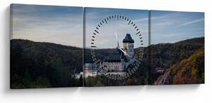 Slika Karlštejna (sa satom) (90x30 cm)