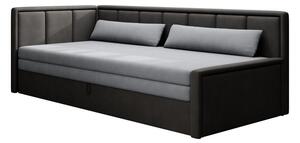 Tamno siva sklopiva/s prostorom za odlaganje sofa od šenila 214 cm Fulgeo – ELTAP