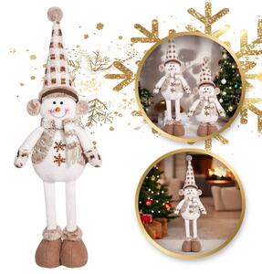 Božićna figura – snjegović od pliša, 60 cm