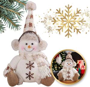 Božićna figura – snjegović od pliša, 28 cm
