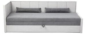 Siva sklopiva/s prostorom za odlaganje sofa od šenila 214 cm Fulgeo – ELTAP
