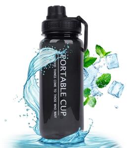 Boca za vodu, 600 ml, crna