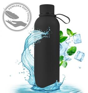 Boca za vodu – od baršuna, 500 ml, crna