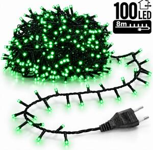 Božićne lampice – 100 LED, za unutra i van, 12×7×6 cm, zelene