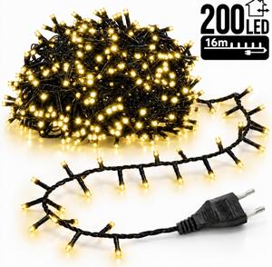 Božićne lampice – 200 LED, za unutra i van, 13×8×6,5 cm, bijele, LAMP02CB