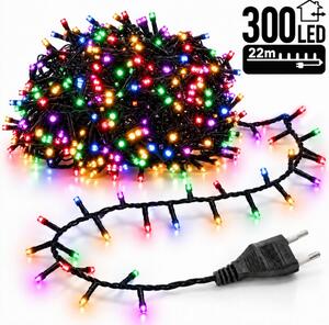 Božićne lampice – 300 LED, za unutra i van, 16×8,5×8,5 cm, šarene