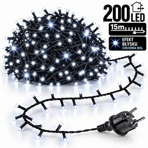 Božićne lampice – 200 LED, bijele