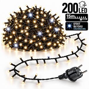Božićne lampice – 200 LED, topla bijela