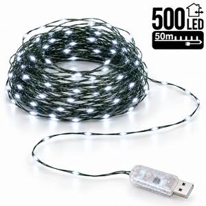 Božićne lampice – 500 LED, za unutra i van, bijele