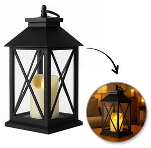 Svijećnjak – LED, 14×30 cm, bež