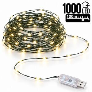 Božićne lampice – 1000 LED, za unutra i van, 9×15 cm, bijele, LAMP35CB