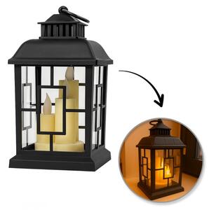 Svijećnjak – LED, 12×23 cm, bež
