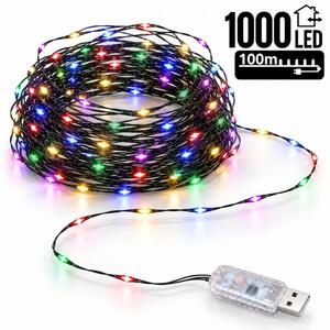Božićne lampice – 1000 LED, za unutra i van, 9×15 cm, šarene