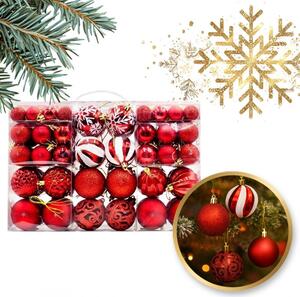 Kuglice za bor – set od 100 kom, 35×23×12 cm, bijele