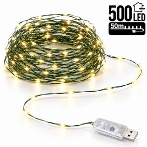Božićne lampice – 500 LED, za unutra i van, bijele, LAMP36CB