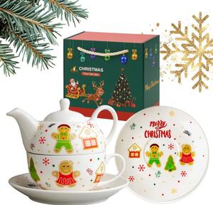 Set čajnik i šalica – s tanjurićem i žličicom, 16,2 cm, 420 ml