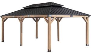 Orlando drvena vrtna sjenica 3,6 x 6 m CoverTech