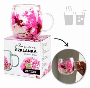 Termo čaša s cvijećem, 300 ml, SZK182