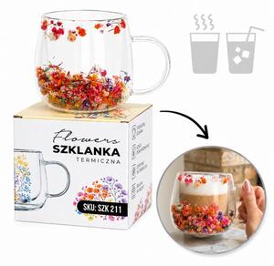 Termo čaša s cvijećem, 300 ml, SZK211
