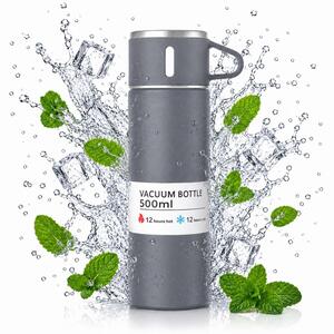Termos šalica – čelik, 500 ml, siva