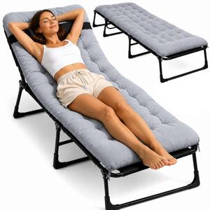 Poljski krevet, 190×68 cm, crni
