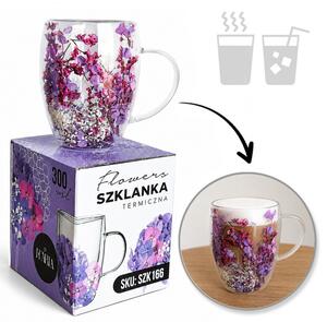 Termo čaša s cvijećem, 300 ml, SZK166