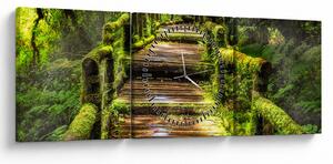 Slika stepenica u prašumi (sa satom) (90x30 cm)