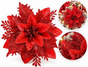 Kuglice za bor – set od 12 kom, 14 cm, crvene