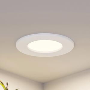 PRIOS Prios LED ugradna svjetiljka Cadance, bijela, 12 cm, set od 10 komada, CCT, prigušiva, Bijela, kupaonica, Aluminij, Okrugla ugradna svjetla