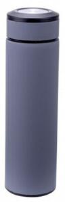 Steuber thermo flask with strainer gray