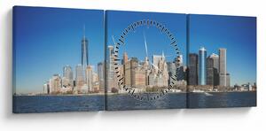 Slika - Manhattan u New Yorku (sa satom) (90x30 cm)
