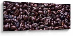 Slika zrna kave (sa satom) (90x30 cm)