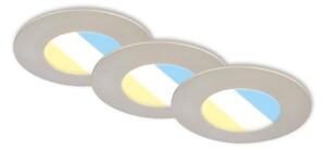 Briloner 7598032 -SET 3x LED Kupaonska ugrad. svjetiljka LED/4,9W/230V IP44 krom