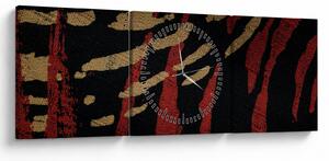 Slika apstrakcije (sa satom) (90x30 cm)
