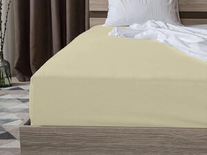 Jersey plahta s lycrom krem 180 x 200 cm