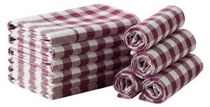 Kuhinjska krpa CORIVA 50x70 cm crvena, set 10 kom