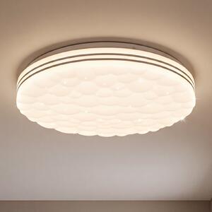Reality Leuchten LED stropna svjetiljka Tiger RGB CCT Starlight efekt, prigušiva, Bijela, Dnevni boravak/blagovaonica, Plastika