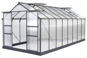 Aluminijski staklenik Azalea 2,5 x 4,9 m CoverTech antracit