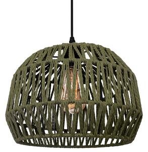 Viseća lampa od jutenog užeta Zeleno