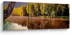 Slika - Iza rijeke (sa satom) (90x30 cm)