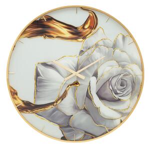 Zidni sat Glass Rose Large