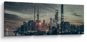 Slika grada u sumrak (sa satom) (90x30 cm)