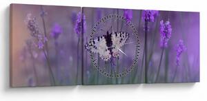 Slika - Leptir u lavandi (sa satom) (90x30 cm)