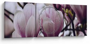 Slika - Magnolija (sa satom) (90x30 cm)
