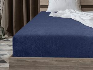 Frotirna plahta EXCLUSIVE pomorski plava 90 x 200 cm