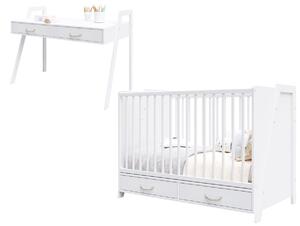 Ourbaby 2v1 crib CONE white bijela