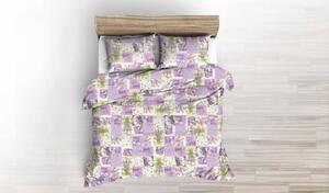 Pamučna posteljina LAVANDA ljubičasta hotelski džep Dimenzije posteljine: 70 x 90 cm | 140 x 200 cm