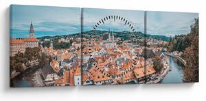 Slika - Český Krumlov (sa satom) (90x30 cm)